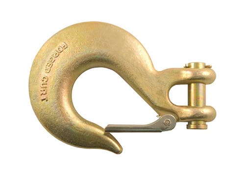 Trailer Clevis Hook Yellow Gold Zinc-Plated Latch